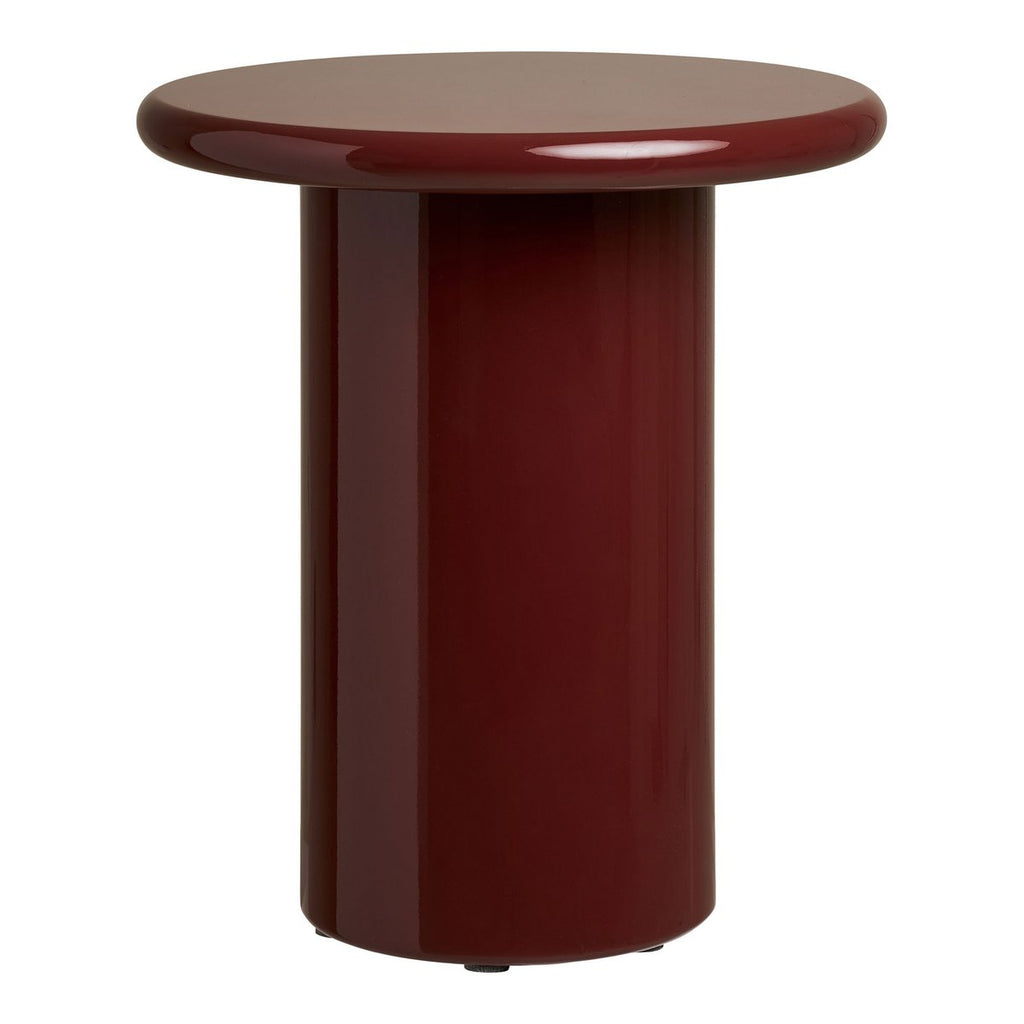 Table d'Appoint OTAGO Laquée Bordeaux Ø45×50 cm