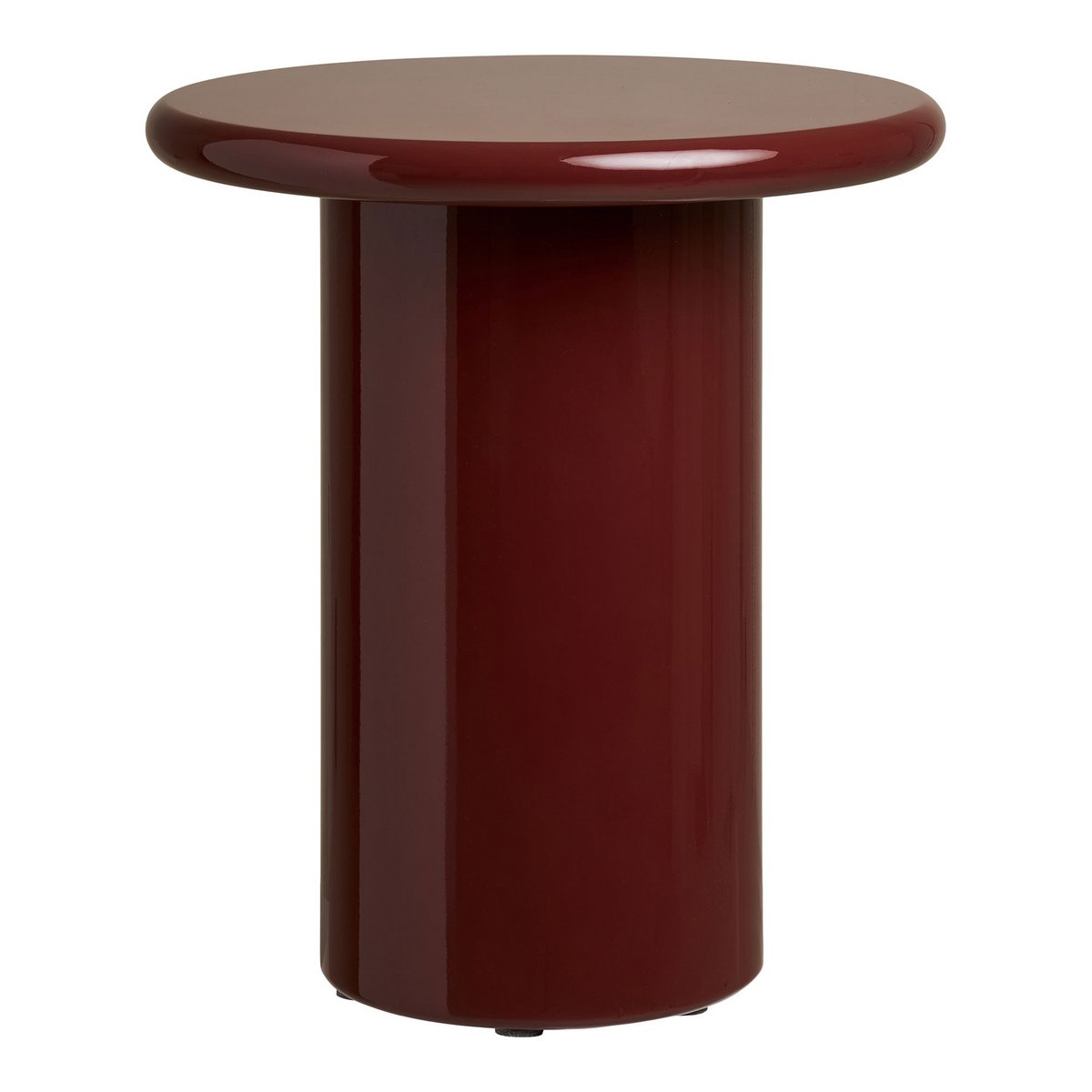 Table d'Appoint OTAGO Laquée Bordeaux Ø45×50 cm