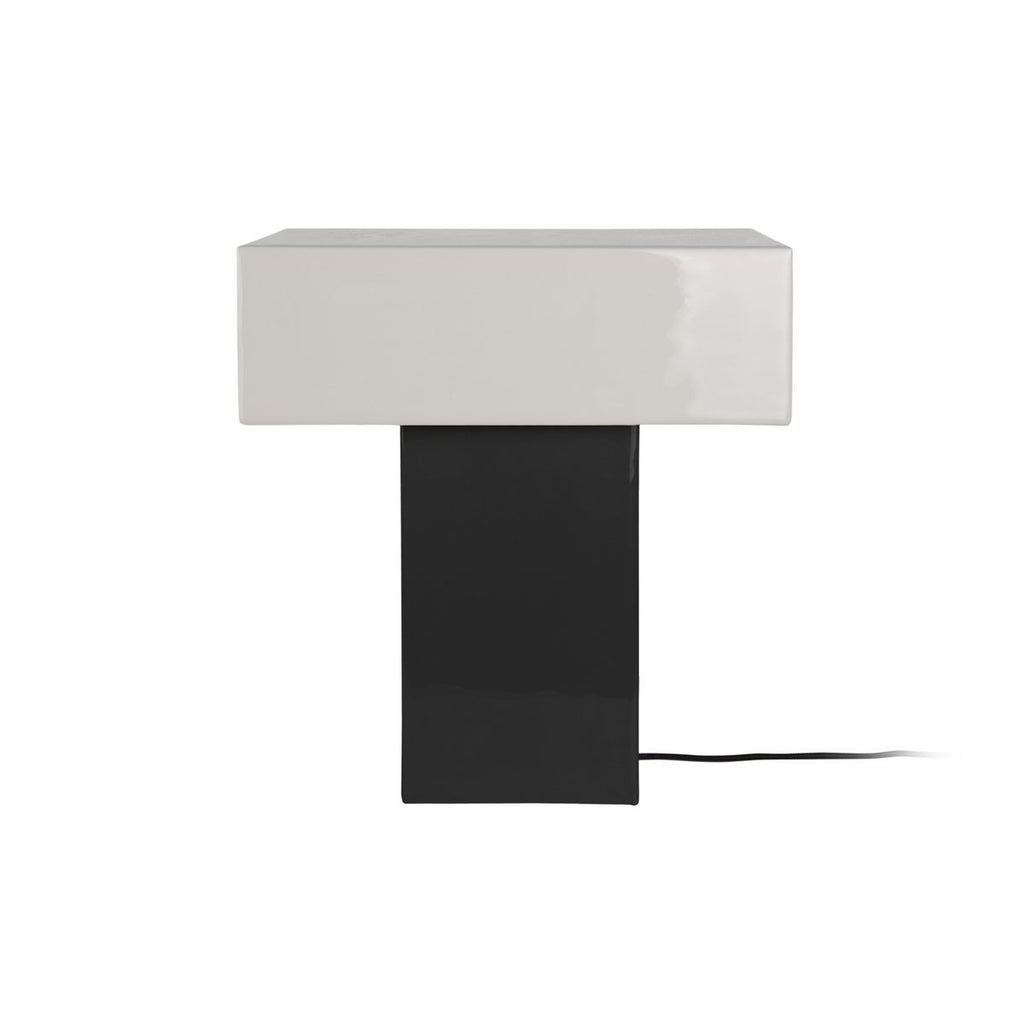Lampe à Poser GRATO RECTO Fer Noir Brillant 32×32×35 cm