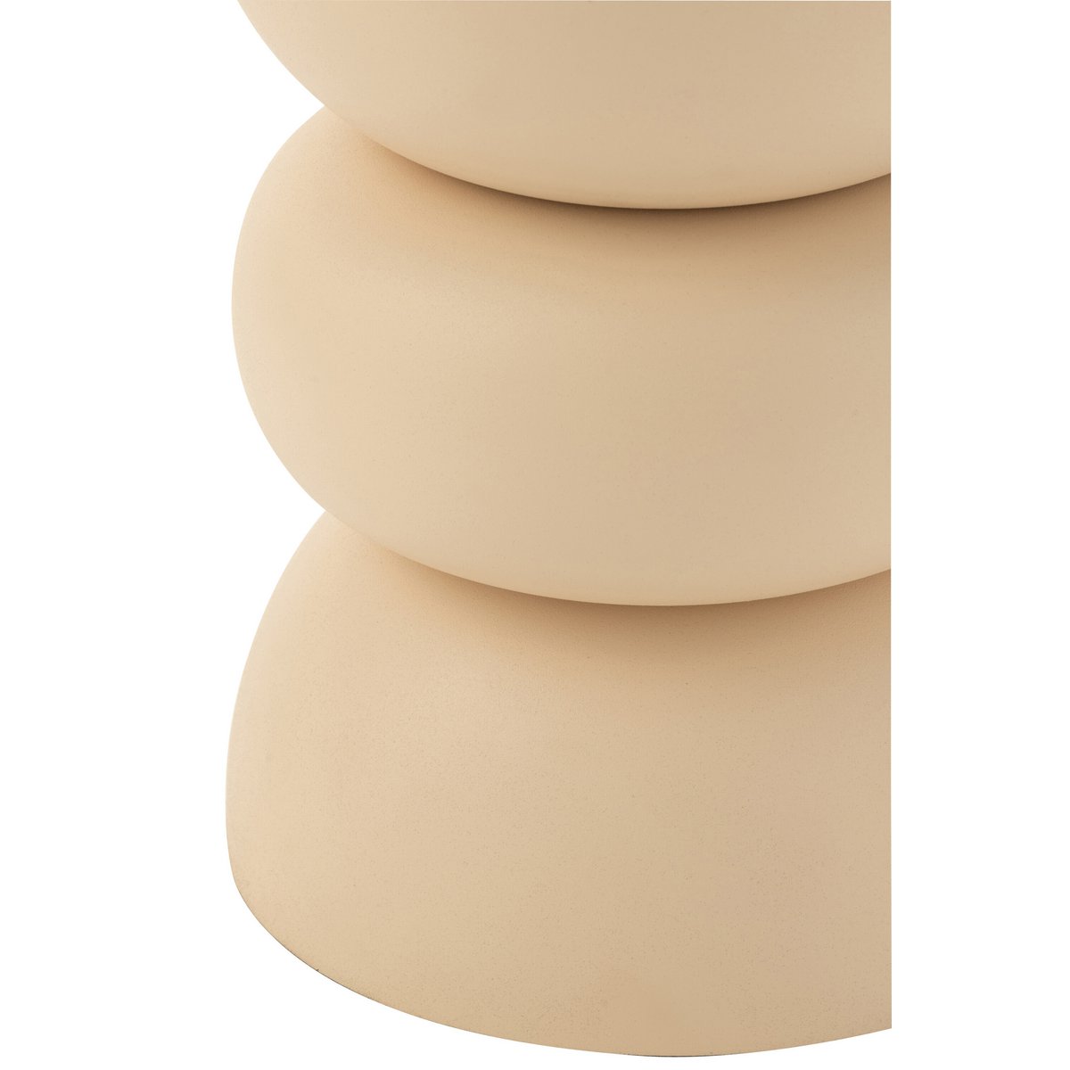 Table d'Appoint en Métal Beige Lise Ø32 cm
