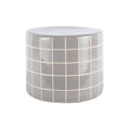 Table Basse RETRO TILES Céramique Carreaux Gris Ø42×34 cm