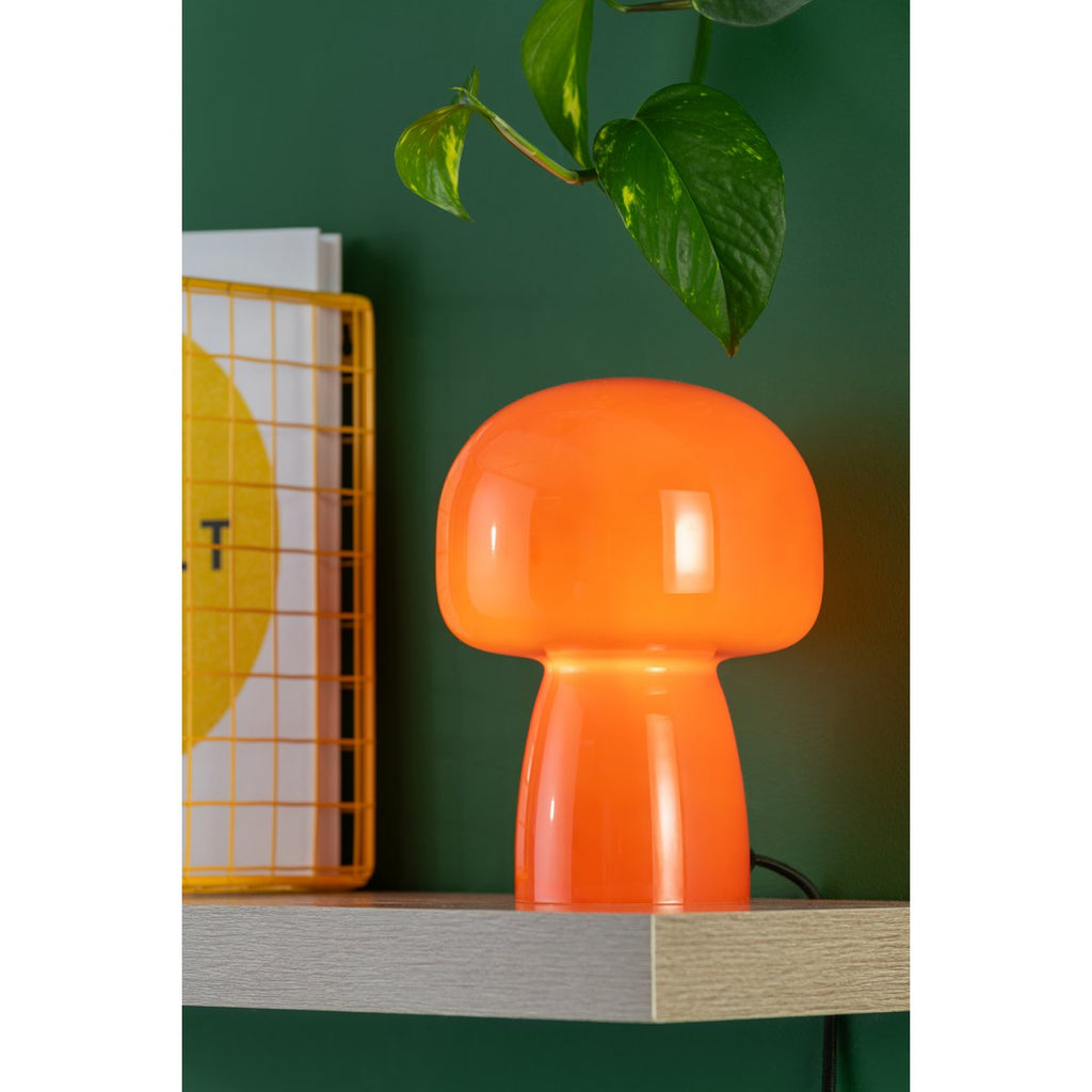 Lampe de Table en Verre Orange Compact Fervor