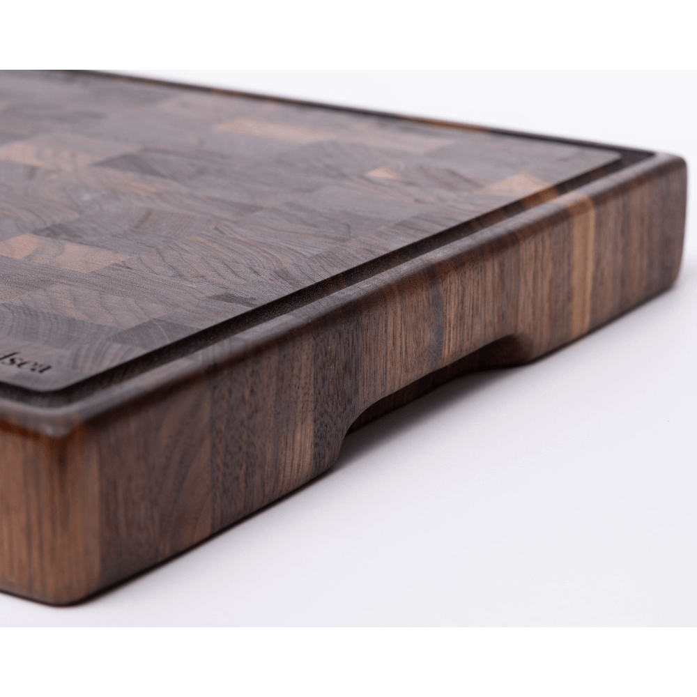 Planche à Découper Noyer Massif Bois de Bout – Woodstone