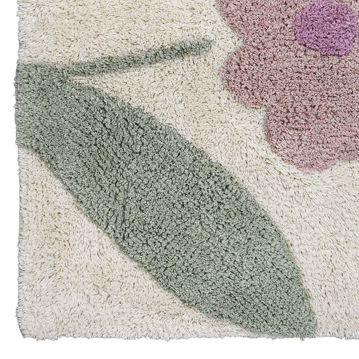 Tapis Enfant Sunny Flowers Rose – 100×150 cm – Nattiot