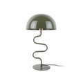 Lampe à Poser LOLA Pied Torsadé Fer Émaillé Vert Jungle Ø31×54 cm