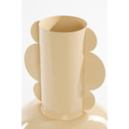 Vase BOYD Sculptural en Fer Beige – H36 cm