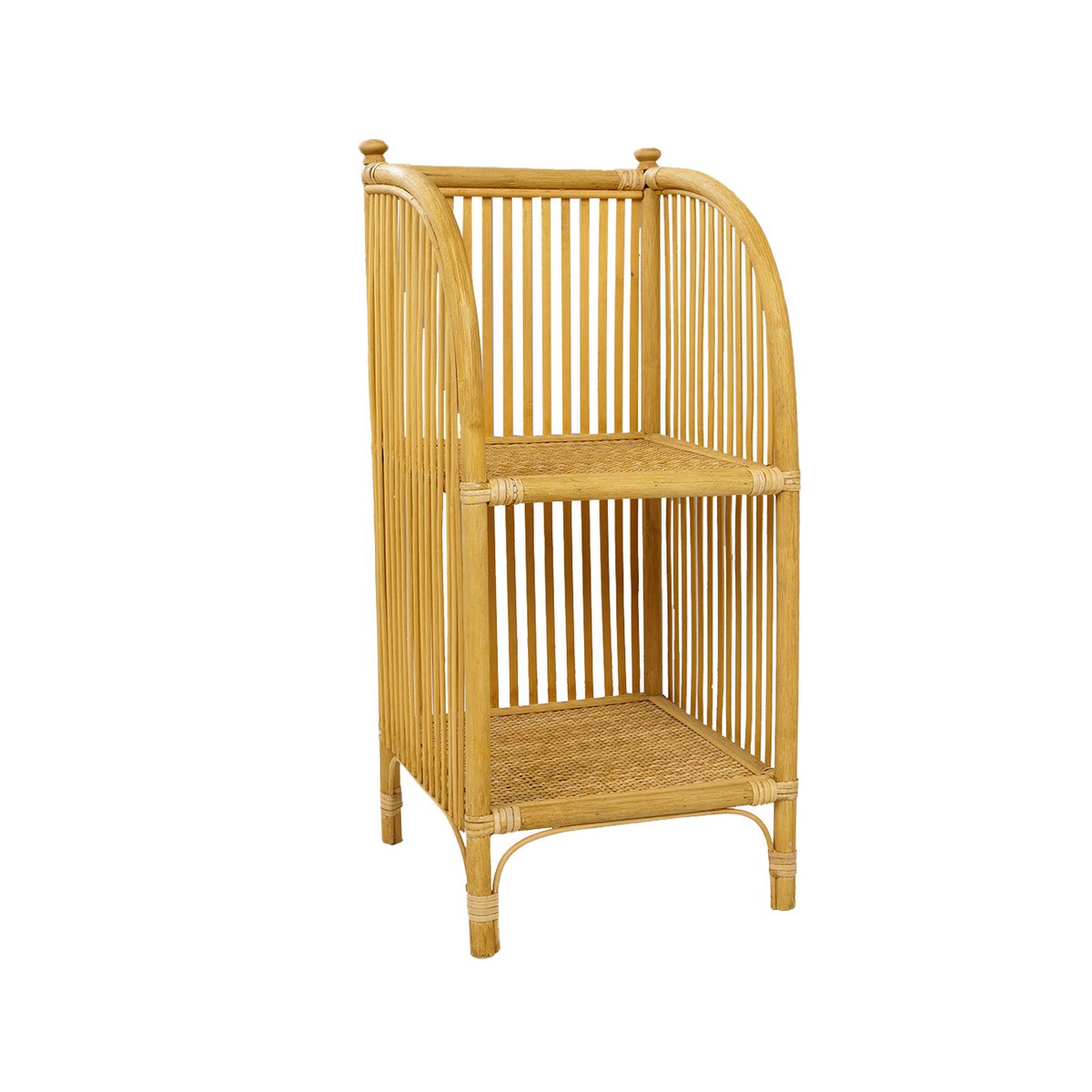 Rack de Rangement Compact en Bambou 2 Étagères – Kady