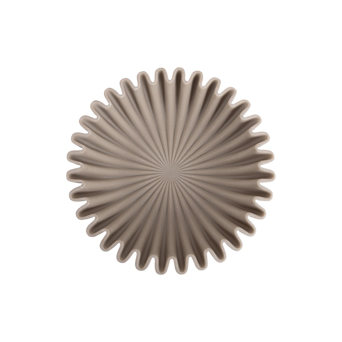 Bol Vague Grand Polyrésine Gris Béton Ø30×7 cm