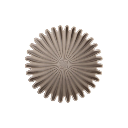 Bol Vague Grand Polyrésine Gris Béton Ø30×7 cm