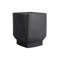 Table d'Appoint BOAZ CUADRO Fer Texturé Noir 37×37×40 cm