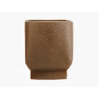 Table d'Appoint BOAZ CUADRO Fer Texturé Marron 37×37×40 cm