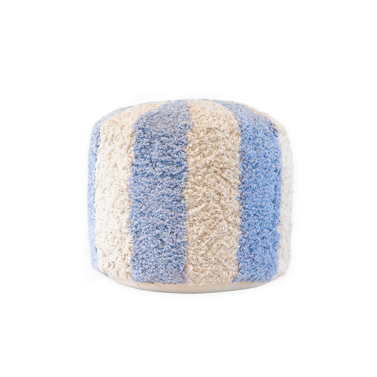 Pouf Enfant Circus bleu – Motif Cirque en Bois