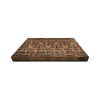 Planche à Découper Bois de Bout Motifs Labyrinthe & Échecs