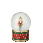 Boule à Neige Casse-Noisette Noël Polyrésine Rouge Vert 12×17 cm
