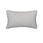 Housse de Coussin Noël Nordlys Sapins Touffetés Brodés Crème Rouge Coton Lin 30×50 cm
