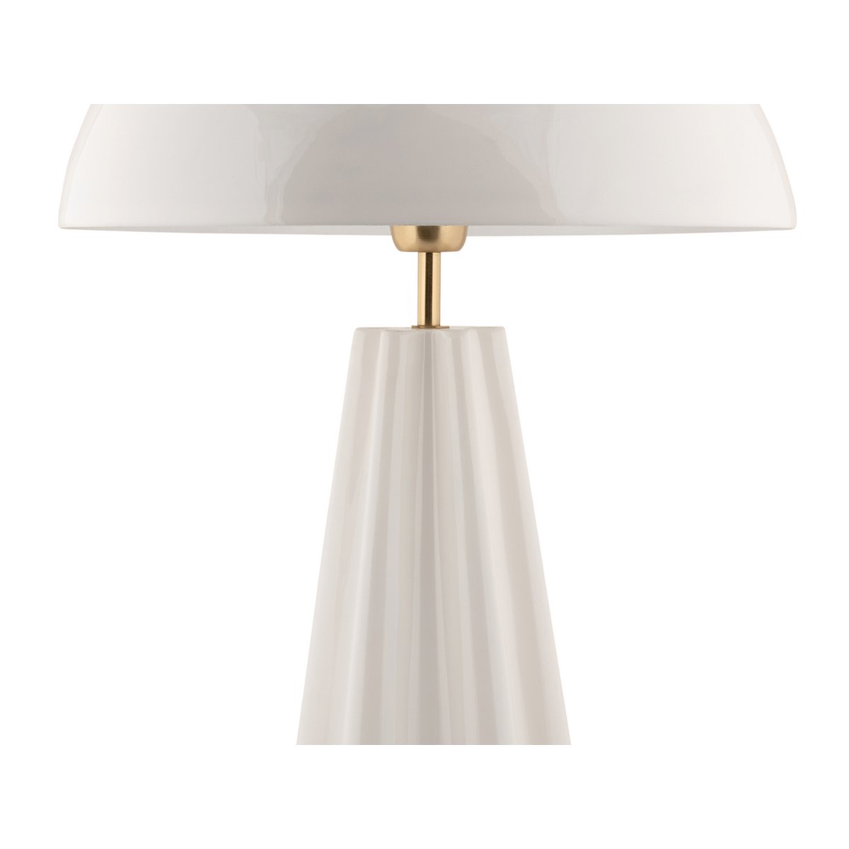 Lampe de Table Grand Format Fer Blanc Amplio XL Ø40 cm