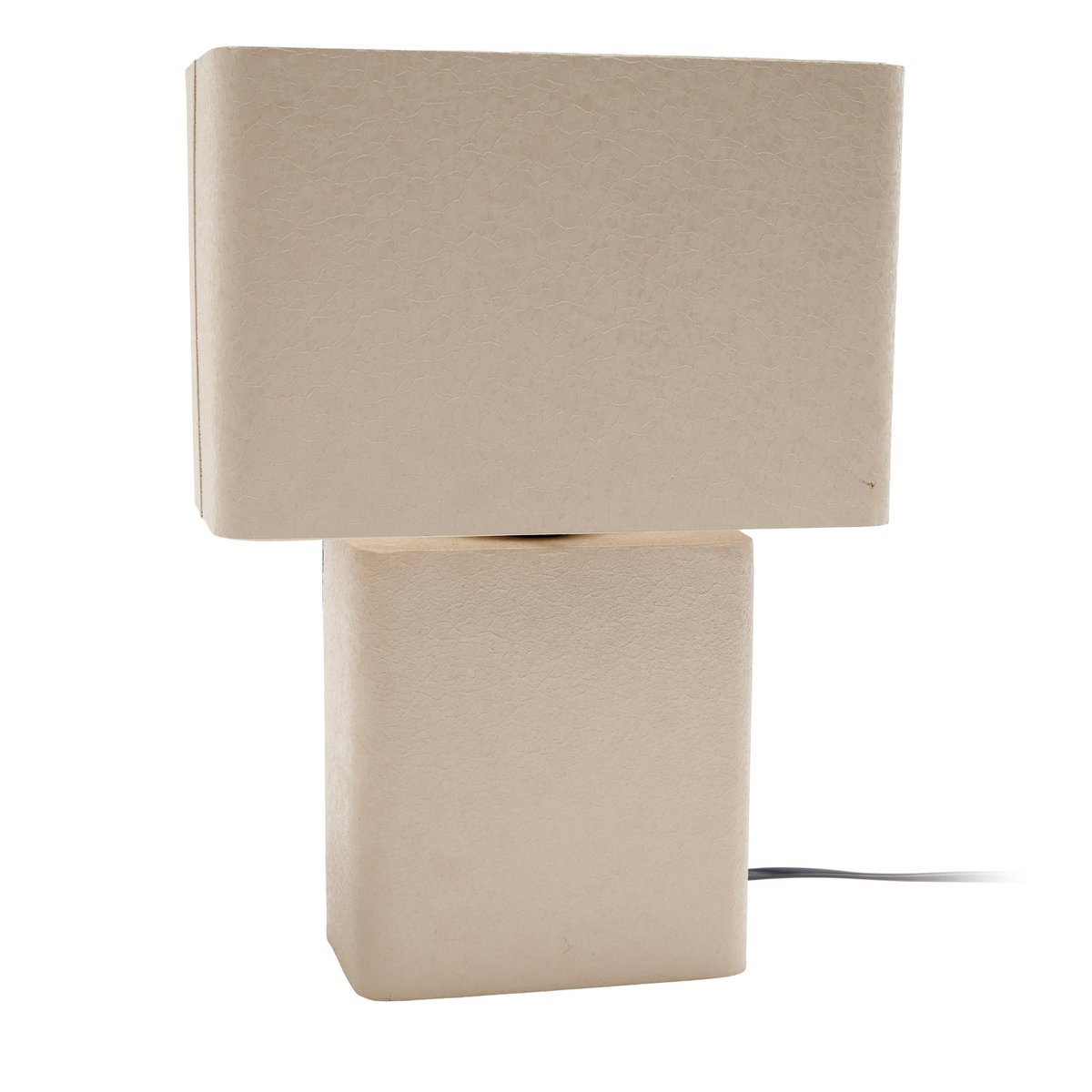 Lampe à Poser BOAZ RECTO Fer Texturé Gris 31×18×42 cm