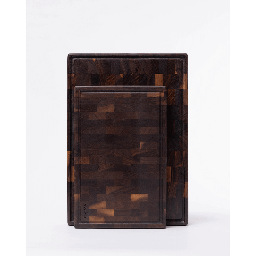 Planche à Découper Noyer Massif Bois de Bout – Woodstone
