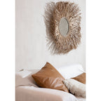 Housse de Coussin MIEL Cuir Camel 40×40 cm