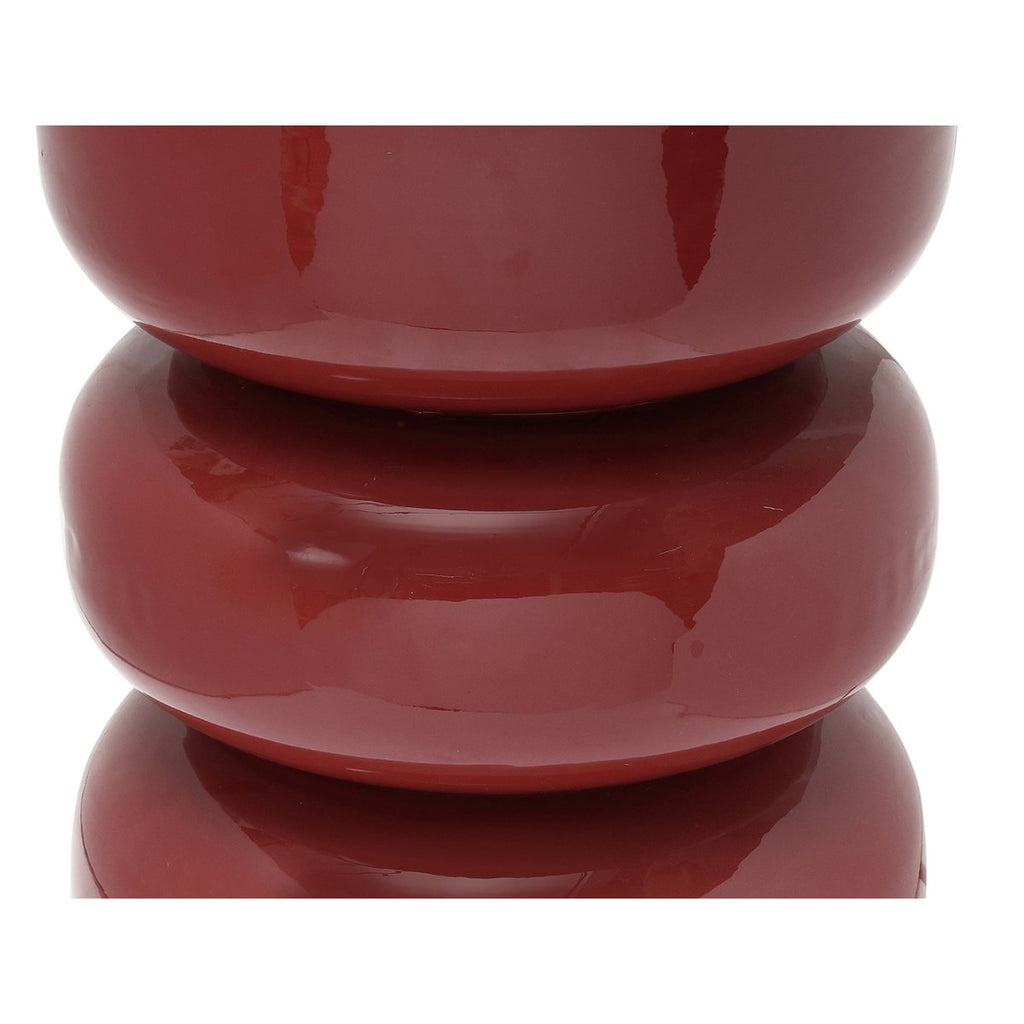 Tabouret REY Fer Émaillé Rouge Ø36×48 cm