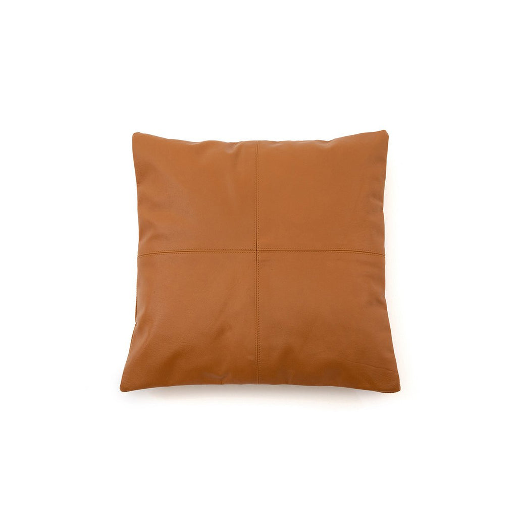 Housse de Coussin MIEL Cuir Camel 40×40 cm