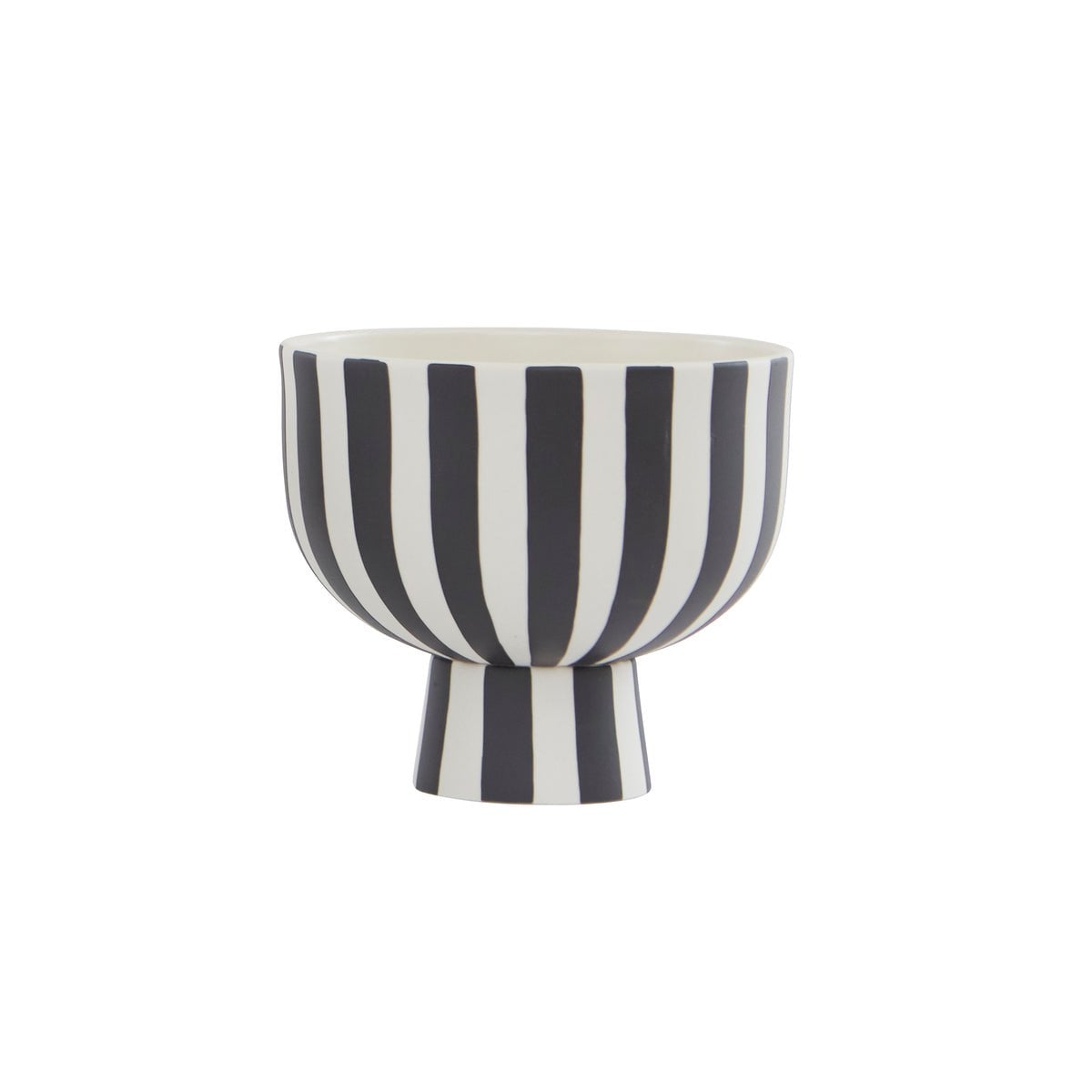 Bol en Céramique Rayé Noir & Blanc – Toppu