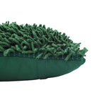 Housse de Coussin Shaggy Moelleux Vert Fonçé Fluffora