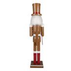 Sculpture Casse-Noisette Noël Bois Marron 60 cm