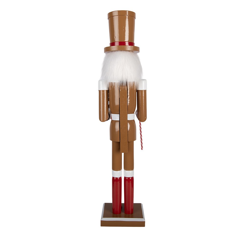 Sculpture Casse-Noisette Noël Bois Marron 60 cm