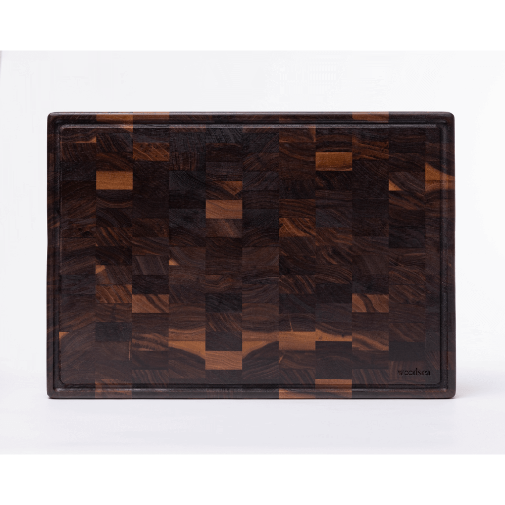 Planche à Découper Noyer Massif Bois de Bout – Woodstone