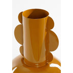 Vase BOYD Sculptural en Fer Marron Ocre – H36 cm