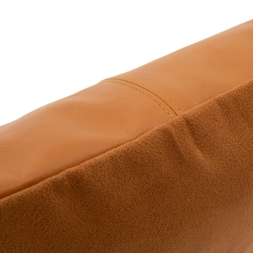 Housse de Coussin MIEL Cuir Camel 40×40 cm