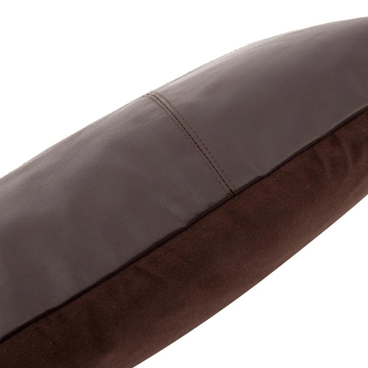 Housse de Coussin ÉBÈNE Cuir Chocolat 30×50 cm