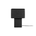 Lampe à Poser BOAZ RECTO Petit Modèle Fer Texturé Noir 24×14×33 cm