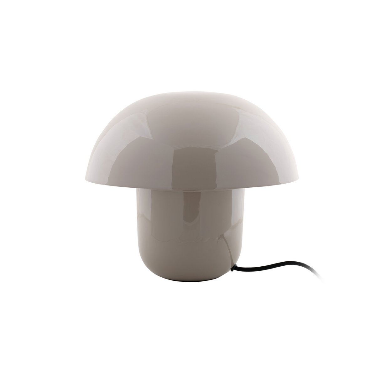 Lampe à Poser NORA Champignon Fer Émaillé Gris Ø29×25 cm