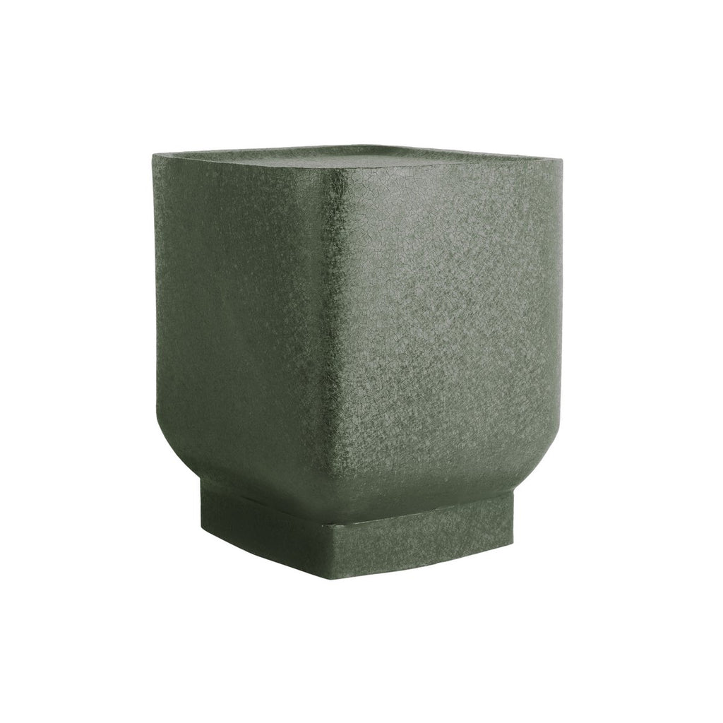 Table d'Appoint BOAZ CUADRO Fer Texturé Vert 37×37×40 cm