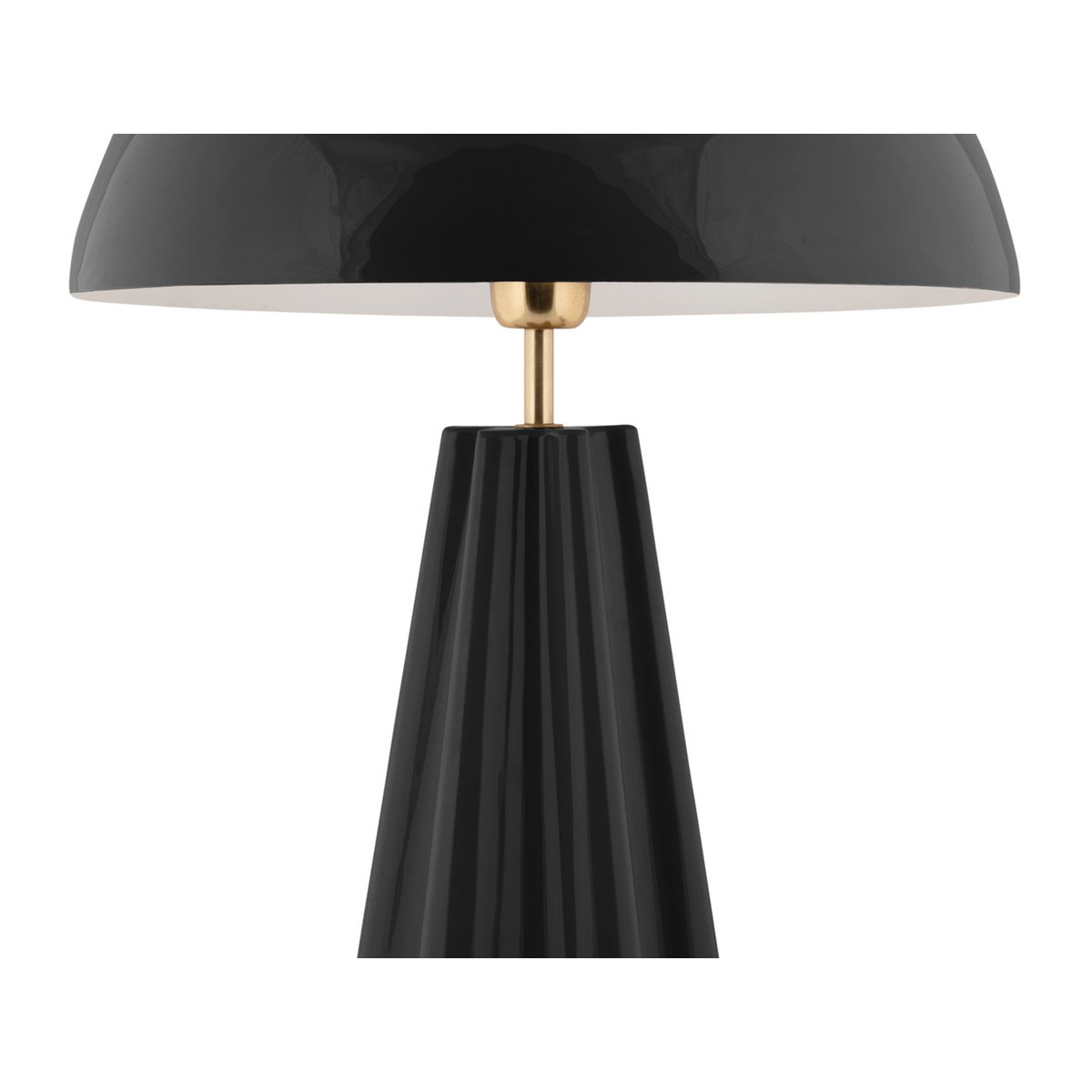 Lampe de Table Grand Format Fer Noir Amplio XL Ø40 cm