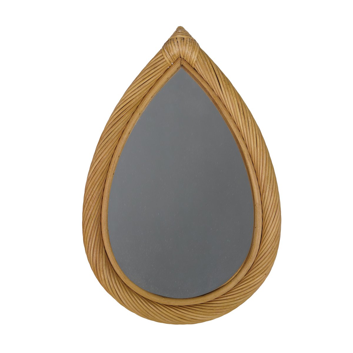 Miroir Rond Bordure Rotin Mais Ø37 cm