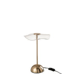 Lampe de Table LED Motif Fleur Dorée Petit Modèle Ø23,5 cm