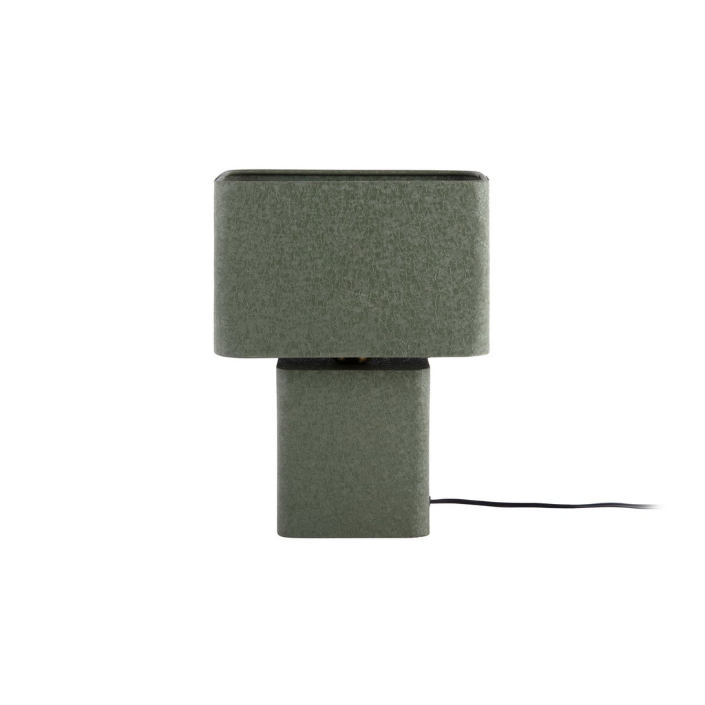 Lampe à Poser BOAZ RECTO Petit Modèle Fer Texturé Vert 24×14×33 cm