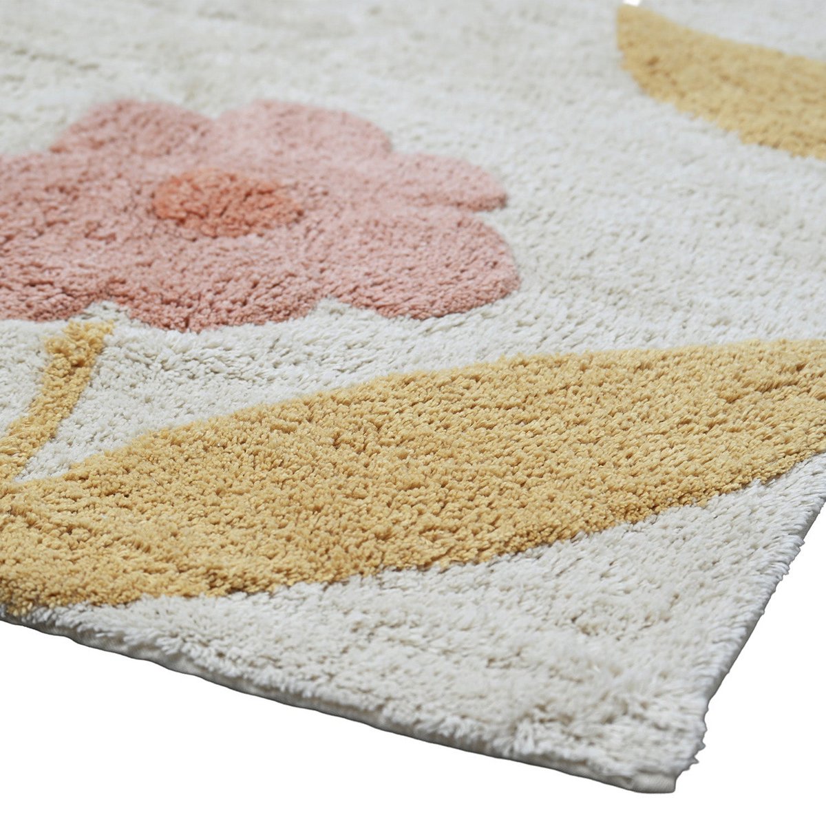 Tapis Enfant Sunny Flowers Peach – 100×150 cm – Nattiot