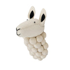 Tête de Mouton Murale en Feutre Décoration Enfant 25×45 cm