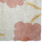 Tapis Enfant Sunny Flowers Peach – 100×150 cm – Nattiot