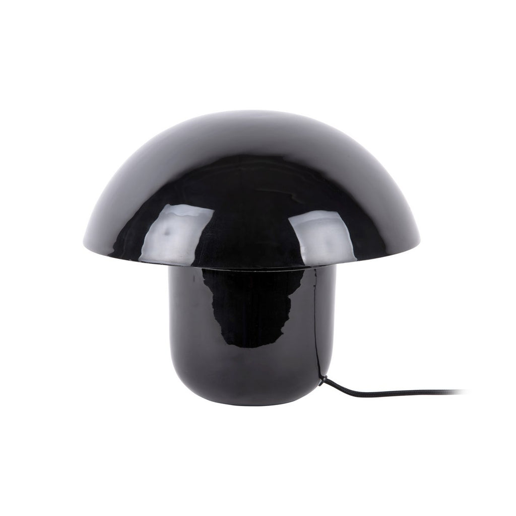 Lampe à Poser NORA Champignon Fer Émaillé Noir Ø29×25 cm
