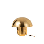 Lampe de Table Champignon Métal Or Grand Modèle Ø40 cm