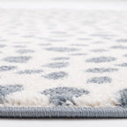 Tapis Rond Velours Motif Dalmatien Silver Blue Ø120 cm – Maldä