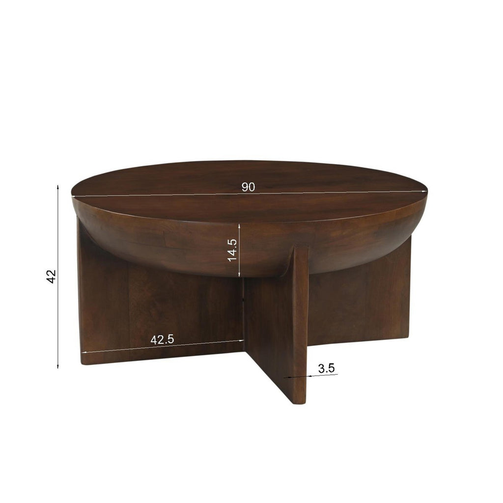 Vue d'ambiance de cette imposante table basse design dans un salon moderne