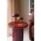 Table d'Appoint OTAGO Laquée Bordeaux Ø45×50 cm