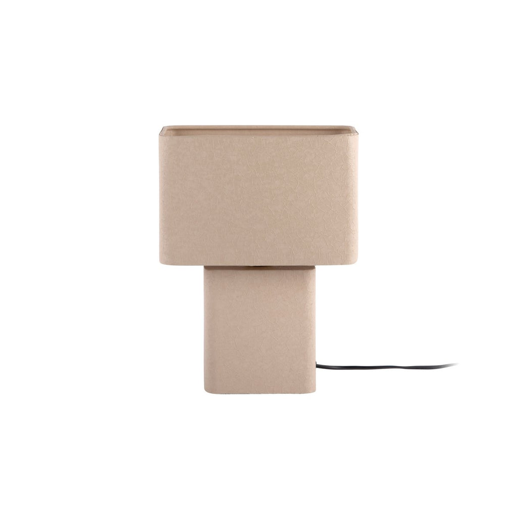 Lampe à Poser BOAZ RECTO Petit Modèle Fer Texturé Gris 24×14×33 cm