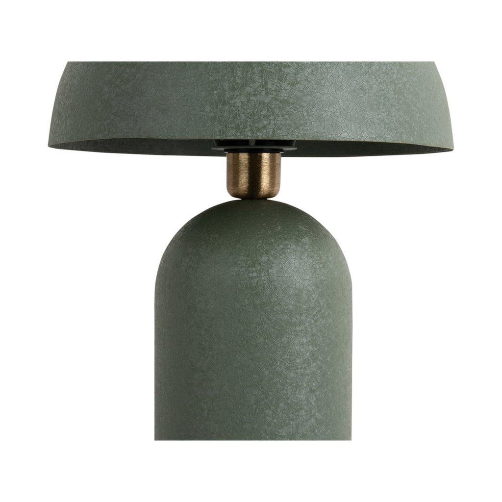 Lampe de Table Champignon Fer Texturé Vert Boaz Grande Ø31 cm